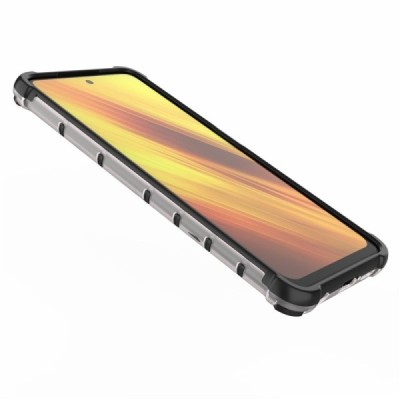 Xiaomi Poco X3 (X3 Pro) "Mofan" Honeycomb pastiprinātas aizsardzības apvalks - caurspīdīgs | Vacins.lv