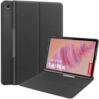 Lenovo Tab Plus 11.5" (TB351FU) „Saige" atvēramais melns maciņš | Vacins.lv