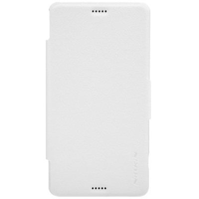 Sony Xperia Z3 Compact (mini) Nillkin Fresh atvēramais balts futrālis / Vacins.lv