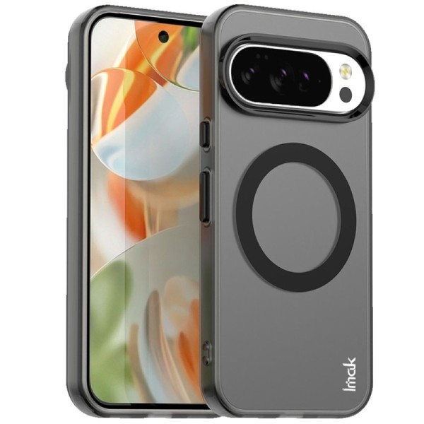 "IMAK" Candy MagSafe matēts cieta silikona (TPU) apvalks - melns (Pixel 10 Pro XL)