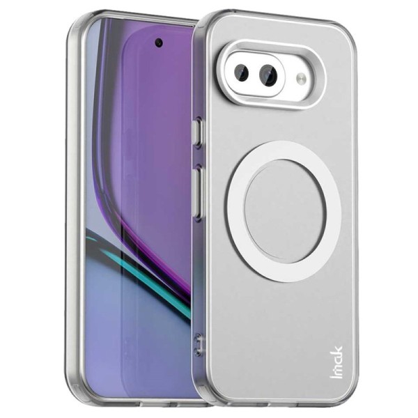 "IMAK" Candy MagSafe matēts cieta silikona (TPU) apvalks - balts (Pixel 9a)