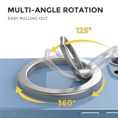 "AHASTYLE" Aluminum Kickstand telefona turētājs - sudrabs | Vacins.lv