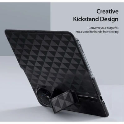 Huawei Honor Magic V3 5G „Dux Ducis“ Fitt serijos atverčiamas juodas dėklas - piniginė | Priedai.lt