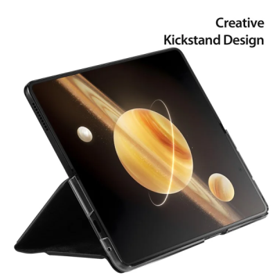 Huawei Honor Magic V3 „Dux Ducis“ Bril serijos atverčiamas juodas dėklas - piniginė | Priedai.lt