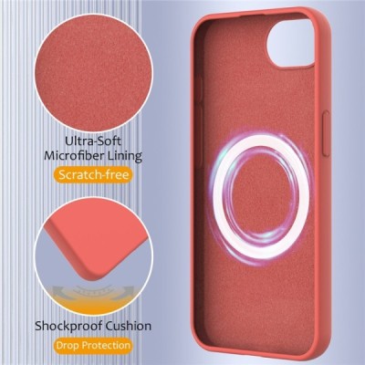 "Shell" MagSafe Hard Silicone (TPU) Case Cover - pink (iPhone 17e / 16e)