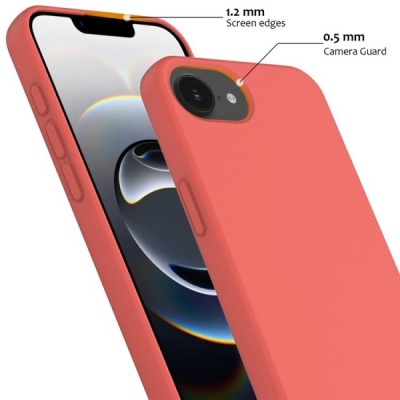 "Shell" MagSafe cieta silikona (TPU) apvalks - rozā (iPhone 17e / 16e)