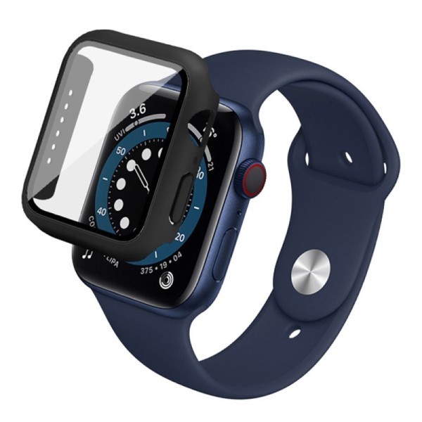 Cieta plastmasa apvalks priekš viedpulksteņa - melns (Apple Watch Series 6 / 5 / 4 / SE (2023) / SE (2022) / SE 44mm)
