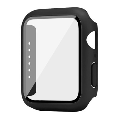 Cieta plastmasa Apple Watch Series 6 / 5 / 4 / SE (2023) / SE (2022) / SE 44mm melns apvalks priekš viedpulksteņa | Vacins.lv