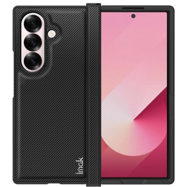 „Imak“ Fiber plastmasas apvalks - melns (Galaxy Fold7)