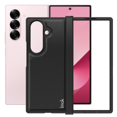 Samsung Galaxy Fold7 Imak Fiber melns plastika apvalks | vacins.lv