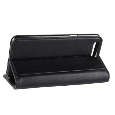 OnePlus 5 Binfen atverčiamas juodas odinis dėklas - piniginė | Priedai.lt