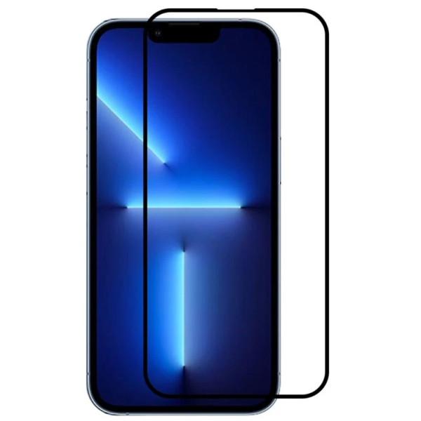 „Ceramics“ hibrīda ekrāna aizsargplēve (pilnīgi aizsedzama) - melna (iPhone 15 Pro)