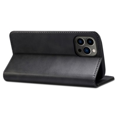 Apple iPhone 15 Pro Max "Suteni" melns atvērams maciņš, maks | Vacins.lv