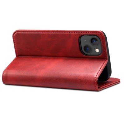 Apple iPhone 15 "Suteni" sarkans atvērams maciņš, maks | Vacins.lv