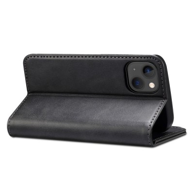 Apple iPhone 15 Plus "Suteni" melns atvērams maciņš, maks | Vacins.lv