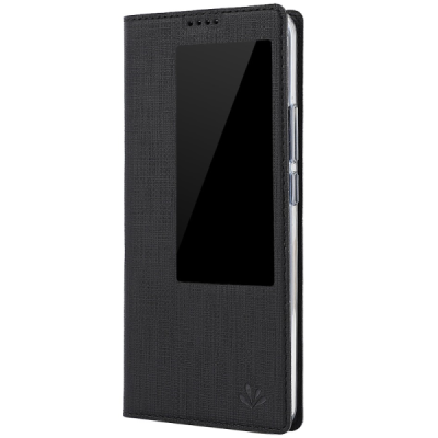 Huawei Mate 20 Pro „Vili“ S S View Cover atvērams melns ādas maciņš | Vacins.lv