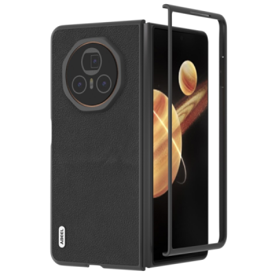 Huawei Honor Magic V3 5G „Abeel“ Texture melns ādas apvalks | Vacins.lv