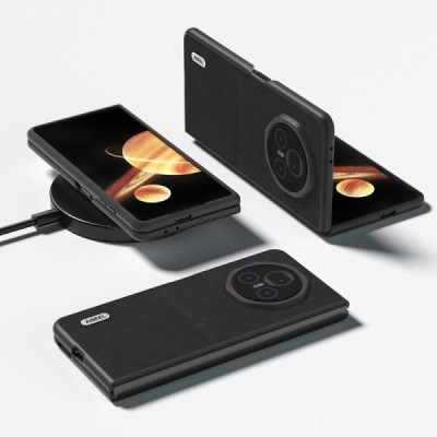 Huawei Honor Magic V3 5G „Abeel“ Texture melns ādas apvalks | Vacins.lv