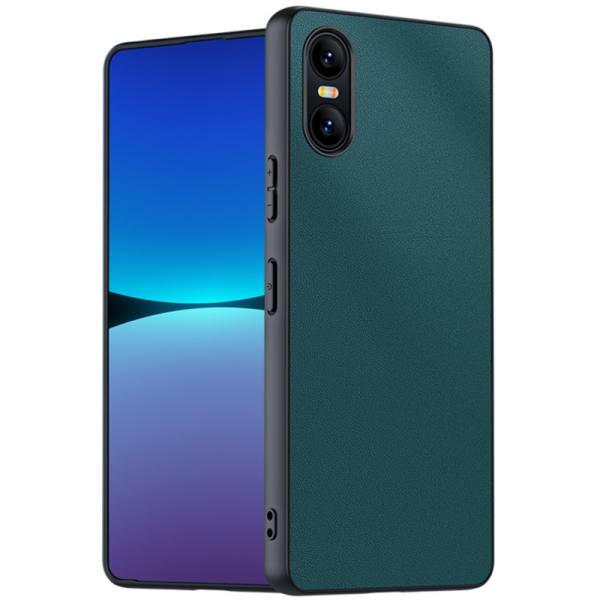 „Mofan“ Texture ādas apvalks - zaļš (Xperia 10 VI)
