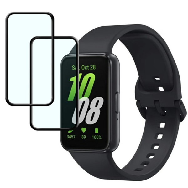 "IMAK" PMMA ekrāna aizsargstikls (plēve) - melns (Samsung Galaxy Fit3 R390 Watch)