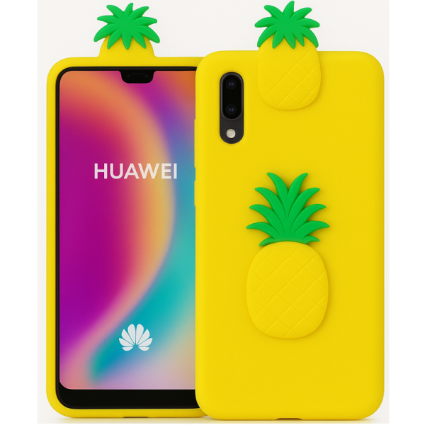 „Squezy“ Pineapple cieta silikona (TPU) apvalks - dzeltens (P20)