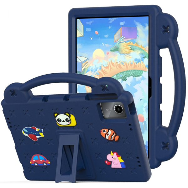 „Eva“ sustiprintos apsaugos dėklas - mėlynas (Huawei MatePad SE 11 / Lenovo Tab M11 / Xiaoxin Pad 11 2024 / Xiaomi Redmi Pad SE)