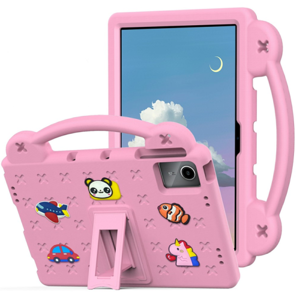 „Eva“ pastiprinātas aizsardzības apvalks - rozs (Huawei MatePad SE 11 / Lenovo Tab M11 / Xiaoxin Pad 11 2024 / Xiaomi Redmi Pad
