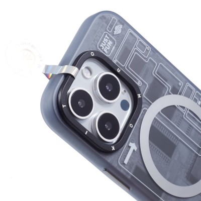 Apple iPhone 16 Pro "YOUNGKIT" tehnoloģijas MagSafe TPU matēts vāciņš - aizmugure - pelēks | vacins.lv