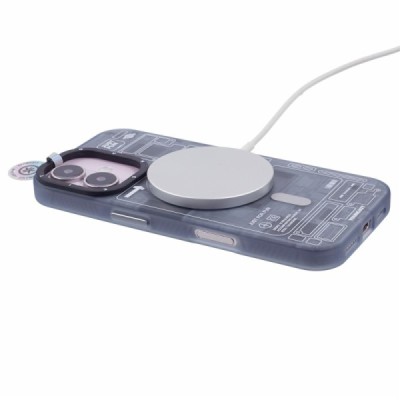 Apple iPhone 16 "YOUNGKIT" tehnoloģijas MagSafe TPU matēts vāciņš - aizmugure - pelēks | vacins.lv