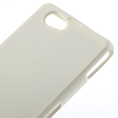 Sony Xperia Z1 Compact baltas Mercury kieto silikono (TPU) dėklas / Priedai.lt