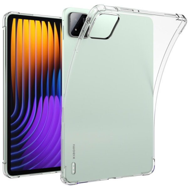 Pastiprinātas aizsardzības cieta silikona (TPU) apvalks - dzidrs (Xiaomi Pad 7 / Pad 7 Pro)