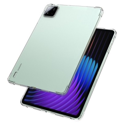 Xiaomi Pad 7 Pro pastiprinātas aizsardzības cieta silikona (TPU) dzidrs apvalks | Vacins.lv