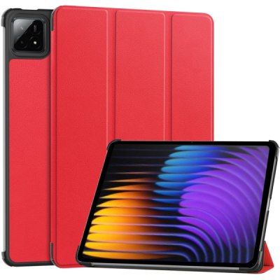 „Saige" Atverčiamas dėklas - raudonas (Xiaomi Pad 7 / Pad 7 Pro / Pad 8 / Pad 8 Pro)