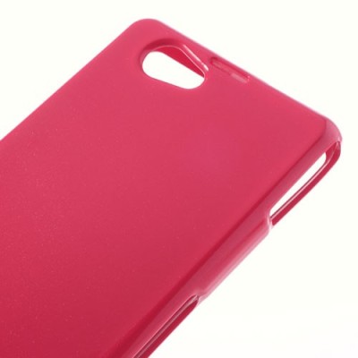 Sony Xperia Z1 Compact rožinis Mercury kieto silikono (TPU) dėklas / Priedai.lt