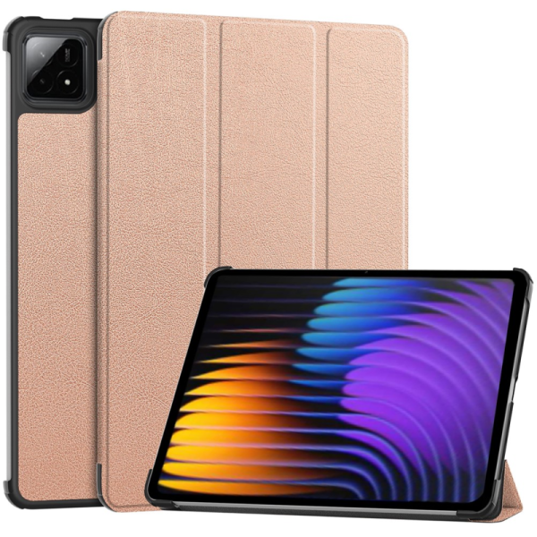 „Saige" Atverčiamas dėklas - auksinis (Xiaomi Pad 7 / Pad 7 Pro / Pad 8 / Pad 8 Pro)