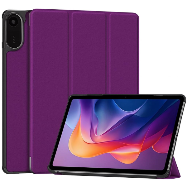 „Saige" Atvēramais maciņš - violets (Xiaomi Redmi Pad 2)