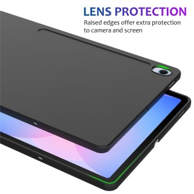 Samsung Galaxy Tab S10 FE+ Shell kieto silikono TPU juodas dėklas - nugarėlė | Priedai.lt