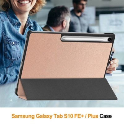Samsung Galaxy Tab S10 FE+ „Saige" atvēramais zelta maciņš | Vacins.lv