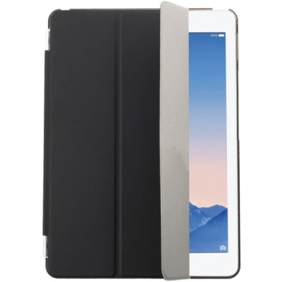 Apple iPad Air 2 (2014, 2015) plonas atverčiamas juodas odinis dėklas / Priedai.lt