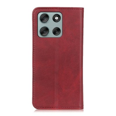 Motorola Moto G56 "Split" sērijas sarkans atvērams maciņš, maks | Vacins.lv