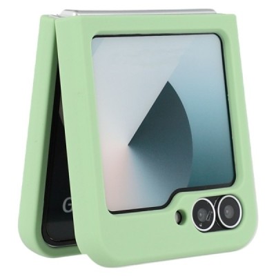 Samsung Galaxy Flip6 "Shell" cieta silikona (TPU) apvalks - zaļš | vacins.lv