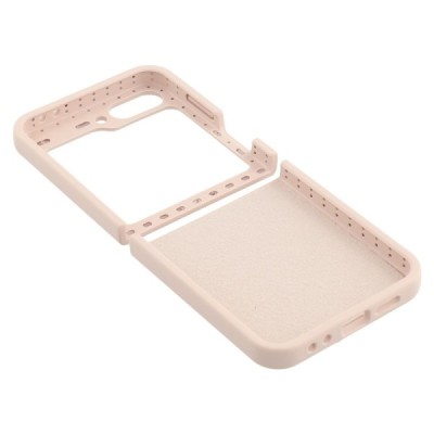 Samsung Galaxy Flip6 "Shell" cieta silikona (TPU) apvalks - rozs | vacins.lv