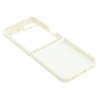 Samsung Galaxy Flip6 Shell kieto silikono (TPU) dėklas baltas - nugarėlė | Priedai.lt