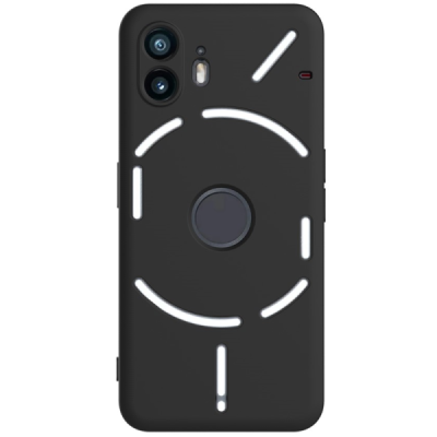 Nothing Phone 2 "Shell" cieta silikona (TPU) apvalks - melns | vacins.lv