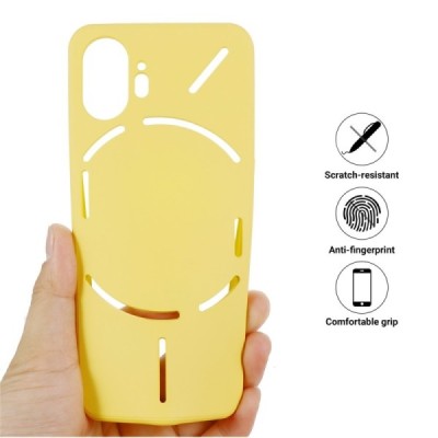 Nothing Phone 2 "Shell" cieta silikona (TPU) apvalks - dzeltens | vacins.lv