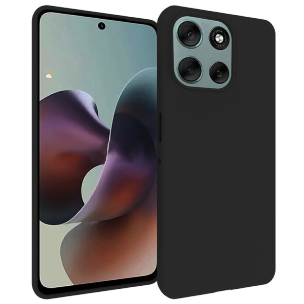 „Xhomet“ Kieto silikono (TPU) dėklas - juodas (Moto G56)