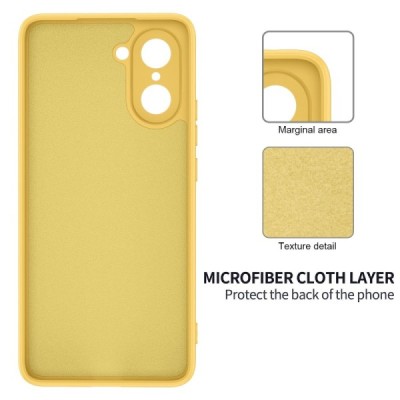 OnePlus Nord CE5 "Shell" cieta silikona (TPU) apvalks - dzeltens | vacins.lv