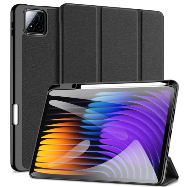 „Dux Ducis“ Domo atvēramais maciņš - melns (Xiaomi Pad 7 / Pad 7 Pro)