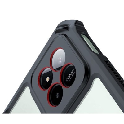 Xiaomi Pad 7 / Pad 7 Pro „XUNDD“ Kickstand dzidrs apmales melnā krāsā cieta silikona (TPU) akrils apvalks | Vacins.lv