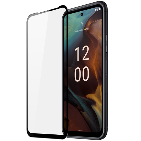 „Dux Ducis“ Tempered Glass pilnai dengiantis apsauginis ekrano stiklas 2.5D - juodas (Nokia XR21)